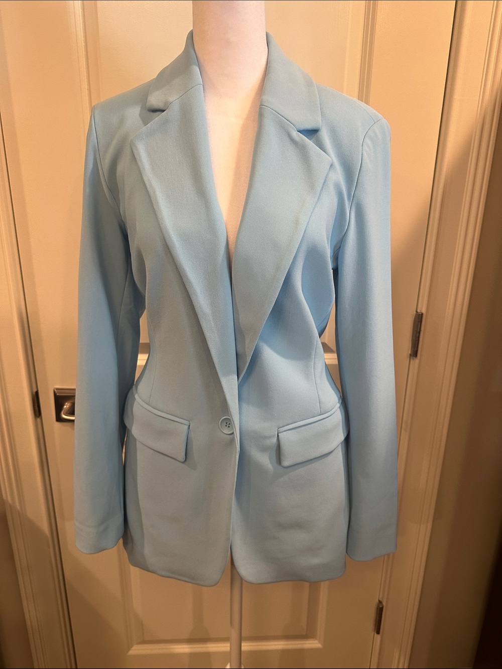 Boston Proper Light Blue Tailored Women's Blazer Never Worn